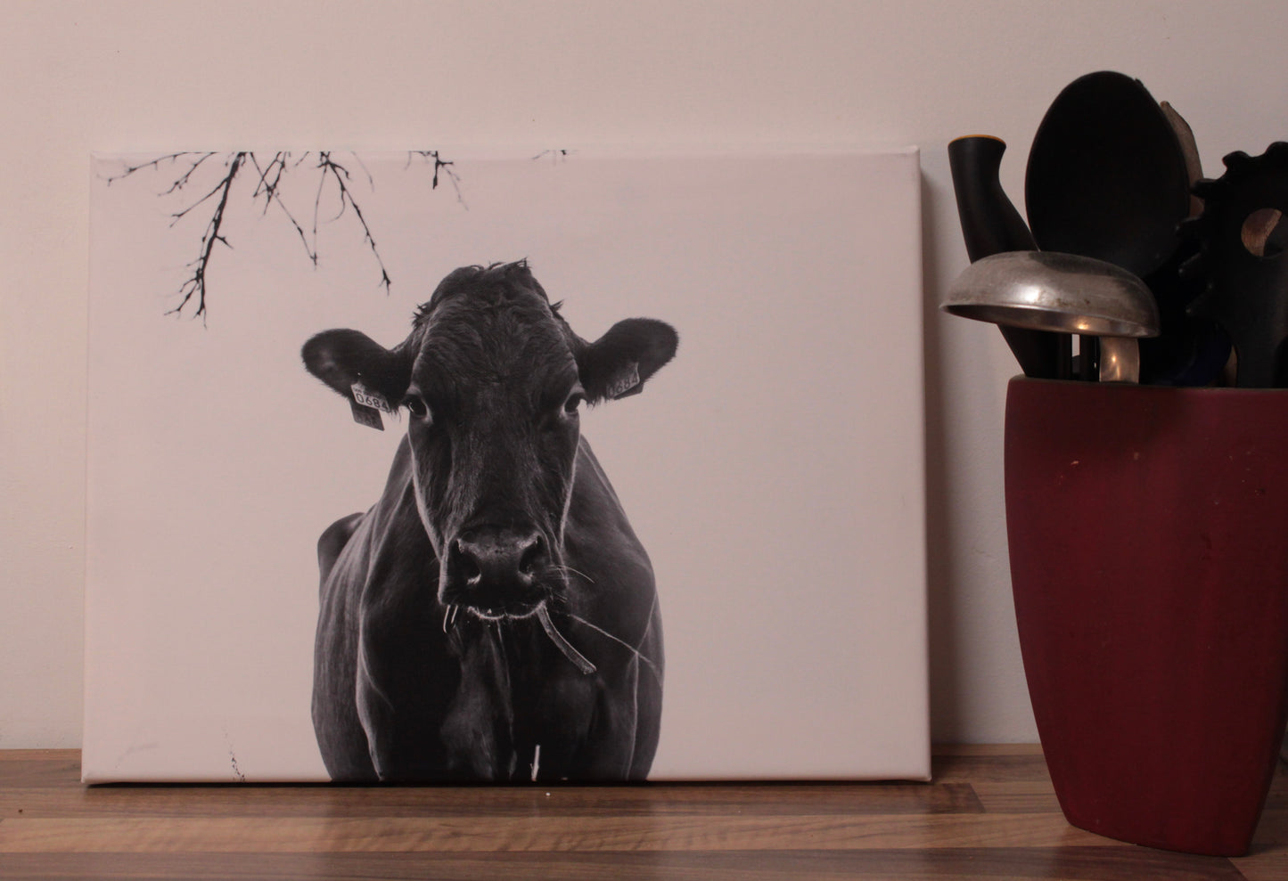 Eine Kuh, hat Ruh. Leinwand