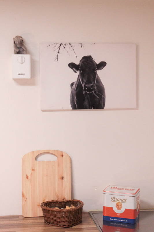 Eine Kuh, hat Ruh. Leinwand